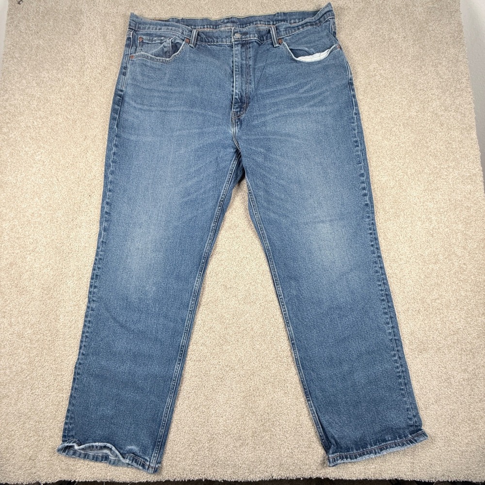 Levi's 559 Relaxed Straight Jeans Mens 44x32 Blue Good Stretch Denim